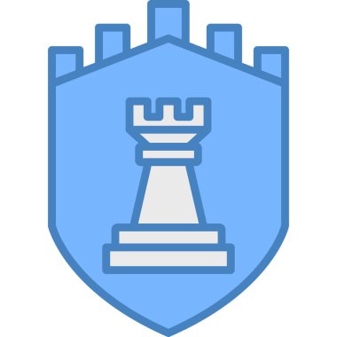 kalkan ikon vektör illüstrasyonu