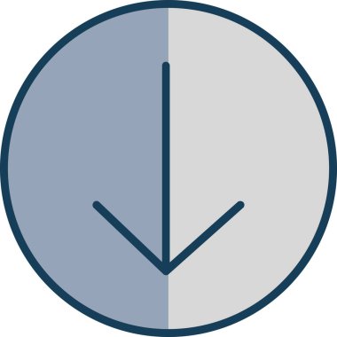 Zaman doldu. Web simgesi basit illüstrasyon