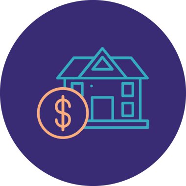 Ev. Web simgesi basit illüstrasyon