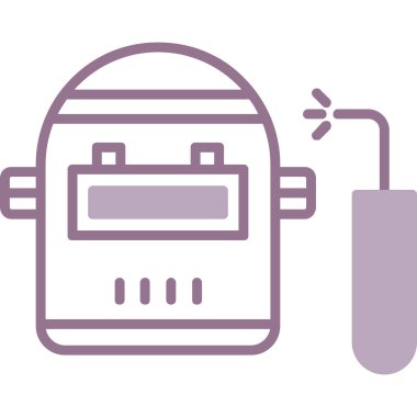 Modern gaz simgesinin vektör illüstrasyonu