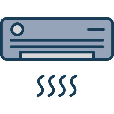 sunucu vektör simgesi. biçim özet sembolüdür, pürüzsüz mavi renk, yuvarlak açılar.