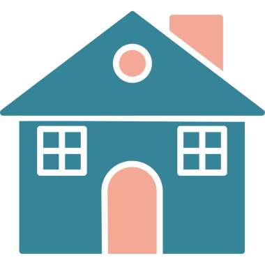 Ev. Web simgesi basit illüstrasyon