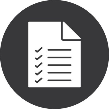 dosya vektörü glyph düz simgesi