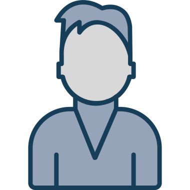 Adamım. Web simgesi vektör illüstrasyonu