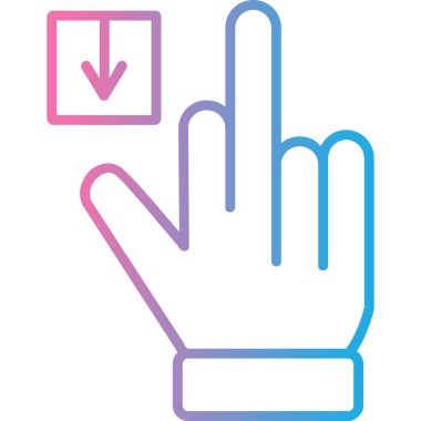 el imleç simgesi vektör illüstrasyonu