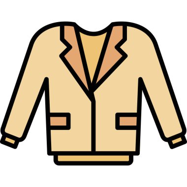 Ceket simge vektör çizim