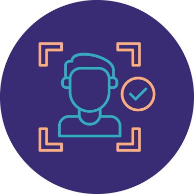 Modern simgenin vektör illüstrasyonu