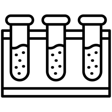 Test tüpü. Web simgesi, illüstrasyon