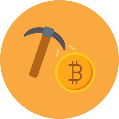 bitcoin. Web simgesi basit illüstrasyon