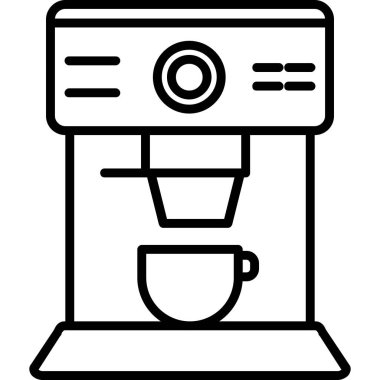 kahve makinesi vektör simgesi