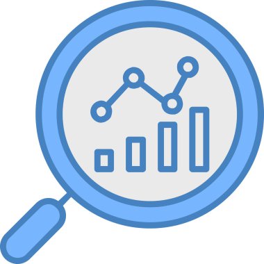 Analiz çizelgesi simgesi - taslak biçimi