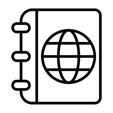 kitap simgesi vektör illüstrasyonu