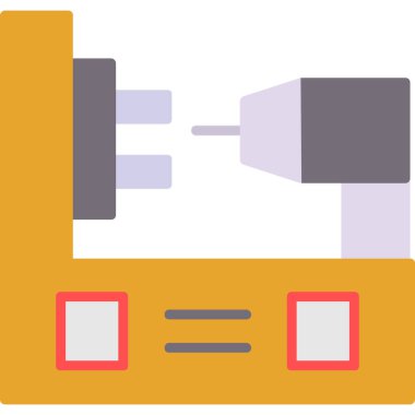Yazıcı. Web simgesi basit illüstrasyon