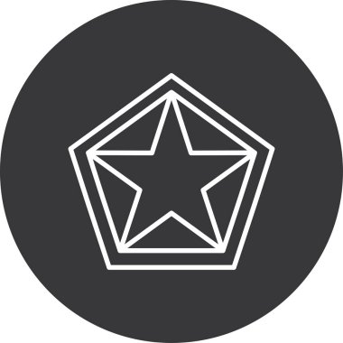 yıldız simgesi vektör illüstrasyonu