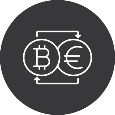 Bitcoin vektör düz simge
