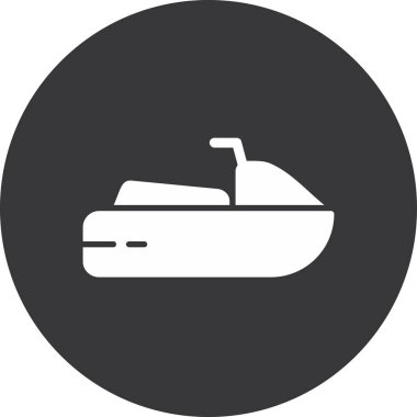 Tekne. Web simgesi basit tasarım