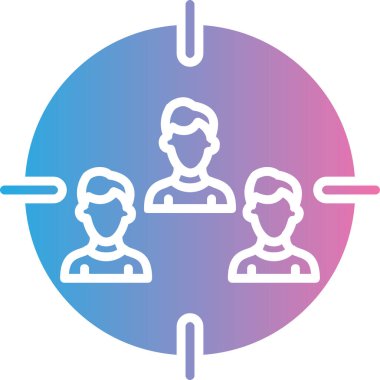 İnsan simgesinin vektör illüstrasyonu