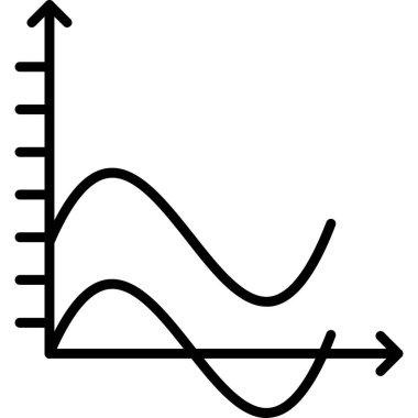 grafik grafik simgesi ana hat biçiminde