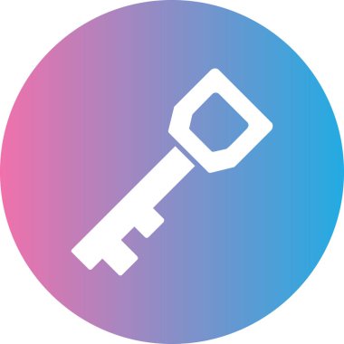 Anahtar simgesi vektör illüstrasyonu