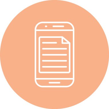 Smartphone Simgesi, vektör illüstrasyonu