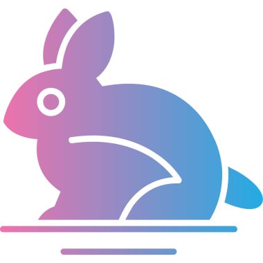 Paskalya tavşanı. Basit resimleme