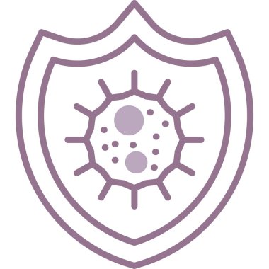 Virüs ikonu vektör illüstrasyonu