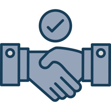 El sıkışma simgesi vektör illüstrasyonu