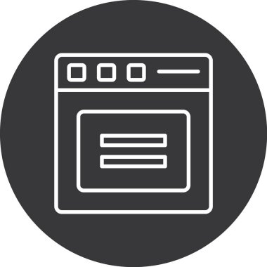 Mutfak simgesinin vektör çizimi