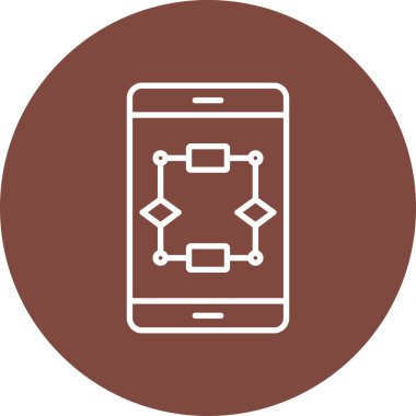 Smartphone Simgesi, vektör illüstrasyonu