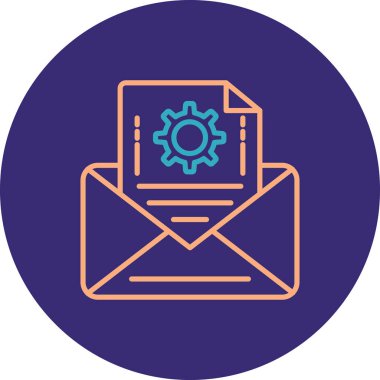 E-posta. Web simgesi vektör illüstrasyonu