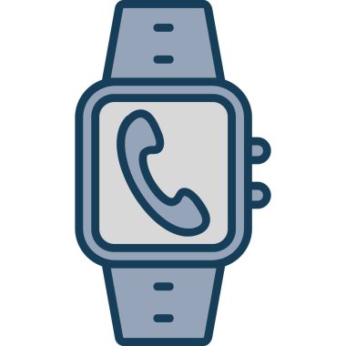 Simgeyi ara. Web için basit telefon vektör simgeleri çizimi