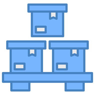 kutu simgesi, vektör illüstrasyonu