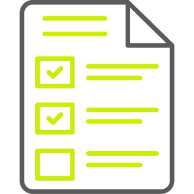 Kontrol listesi. Web simgesi vektör illüstrasyonu