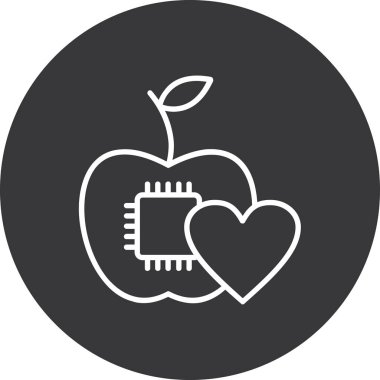 Apple vektör simgesi illüstrasyonu