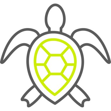 İş için web simgesi. Kaplumbağanın vektör çizimi