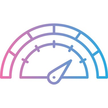 Ölçek simgesi vektörü ölçülüyor. İnce çizgi işareti. izole edilmiş sınır sembolü çizimi