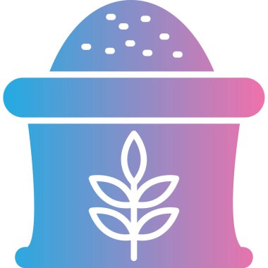 Bir pot simgesinin vektör illüstrasyonu