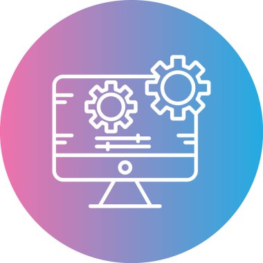 seo modern simgesinin vektör illüstrasyonu