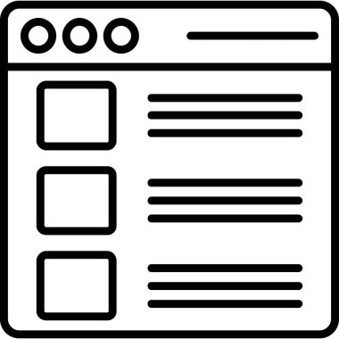 Belge. Web simgesi basit illüstrasyon