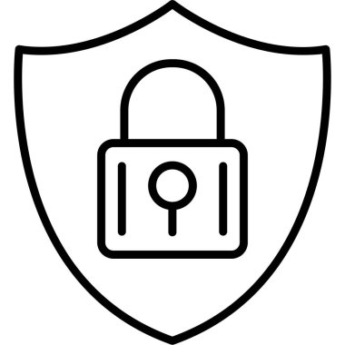 asma kilit güvenlik simgesi