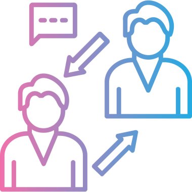 İş adamları. Basit resimleme