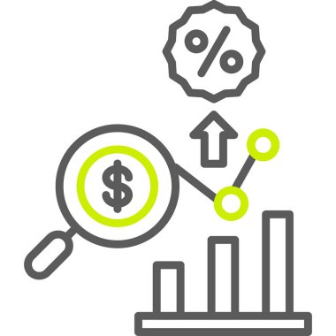 iş grafiği vektör simgesi