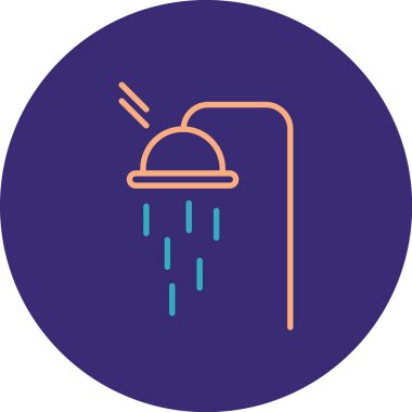 Bir su damlası simgesinin vektör çizimi