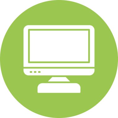 bilgisayar izleyici vektör simgesi modern basit tasarım illüstrasyonu