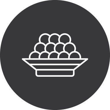 Gıda simgesinin vektör illüstrasyonu