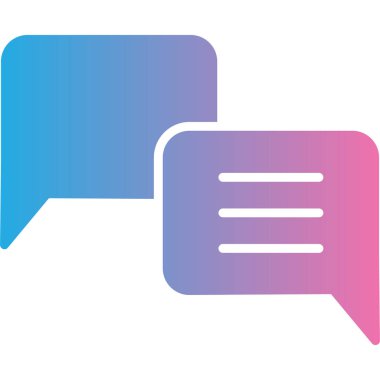 Konuş. Web simgesi basit illüstrasyon