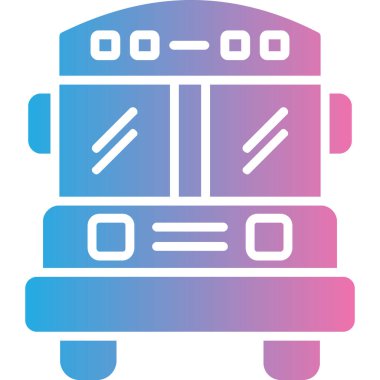 Trenin basit vektör illüstrasyon simgesi