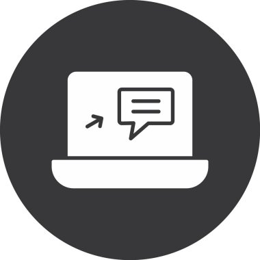 Bilgisayar. Web simgesi basit tasarım