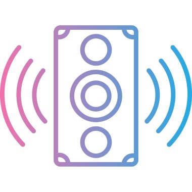 ses sistemi simge vektör çizim