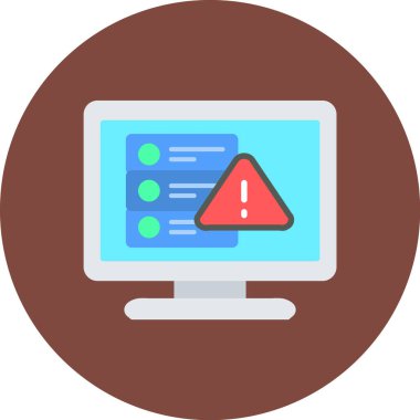 Hata. Web simgesi basit illüstrasyon